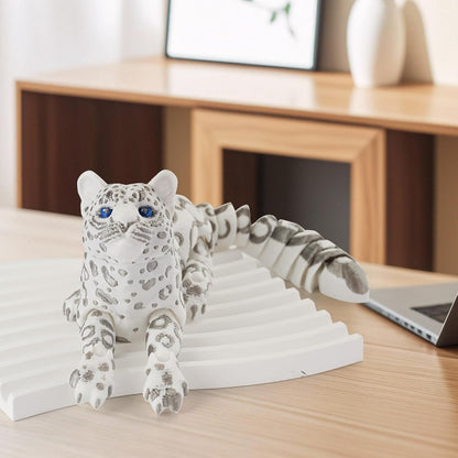 3D Printed Animal Fidget Toy Snow Leopard