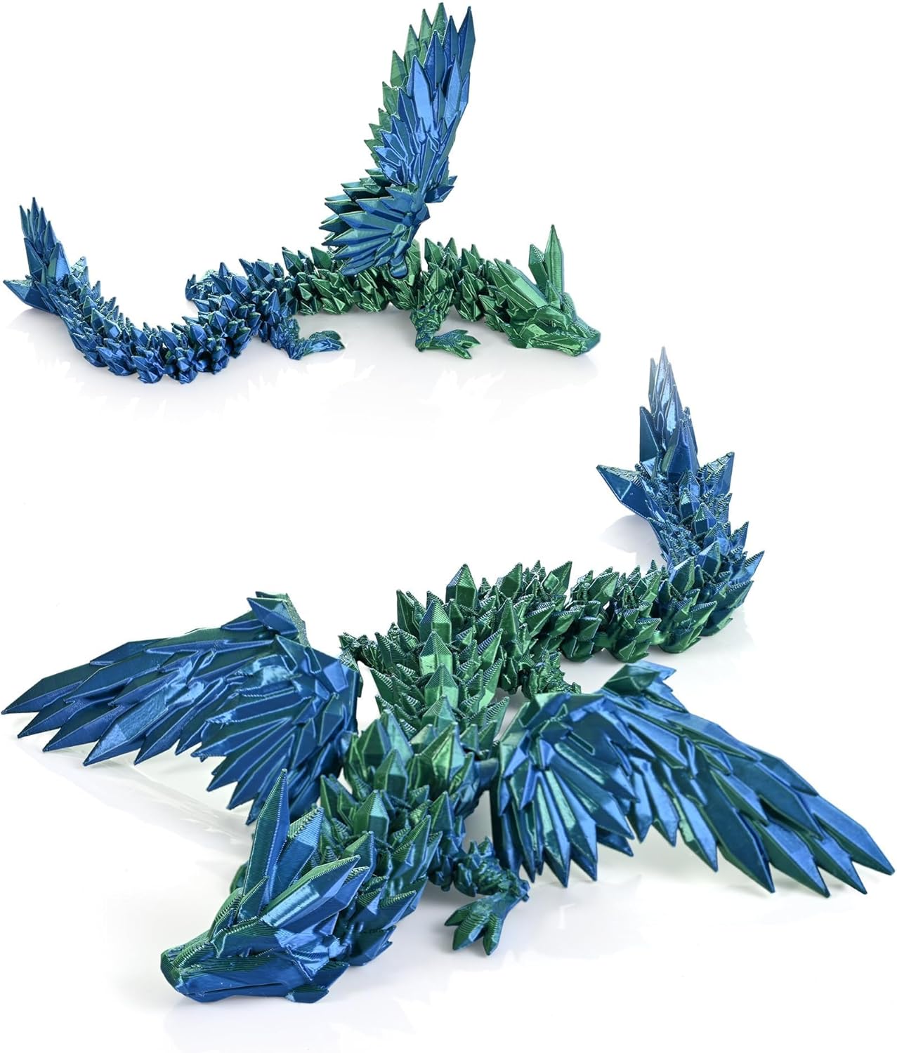 3D Printed Dragon Fidget Toy with Wings (Laser Red)