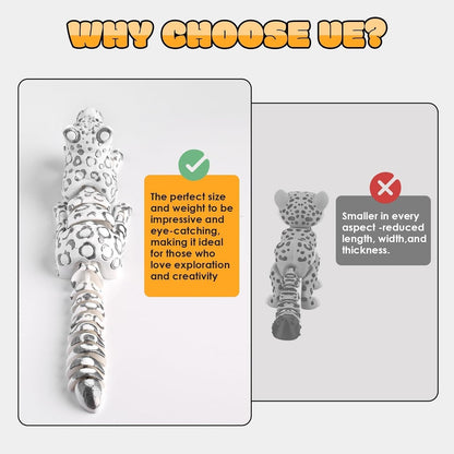 3D Printed Animal Fidget Toy Snow Leopard