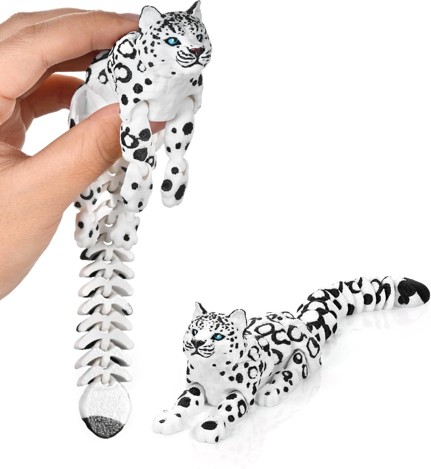 3D Printed Animal Fidget Toy Snow Leopard