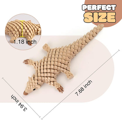3D Printed Animal Fidget Toy Pangolin