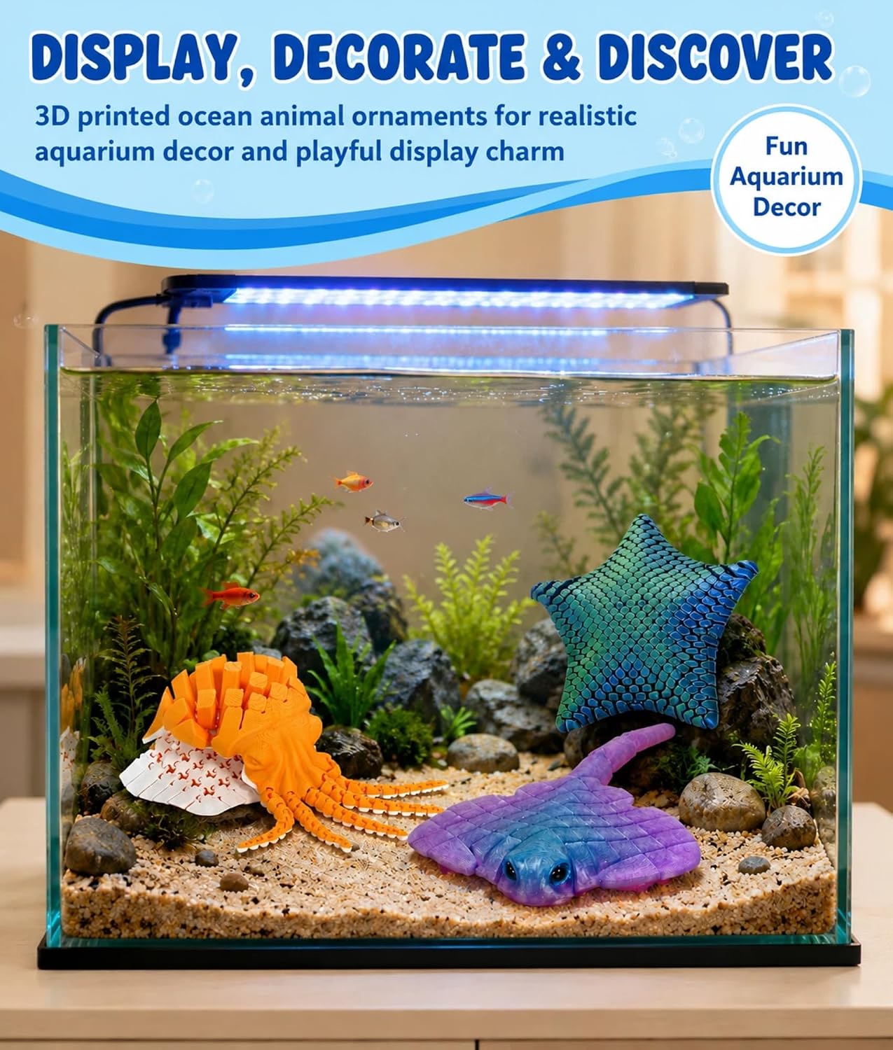 3 Pack 3D Printed Sea Animal Fidget Toys product image 7