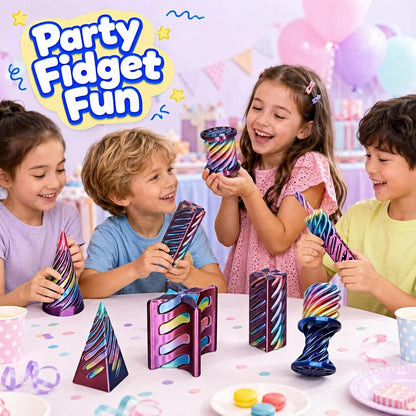 Assorted impossible cone fidget toys for party play