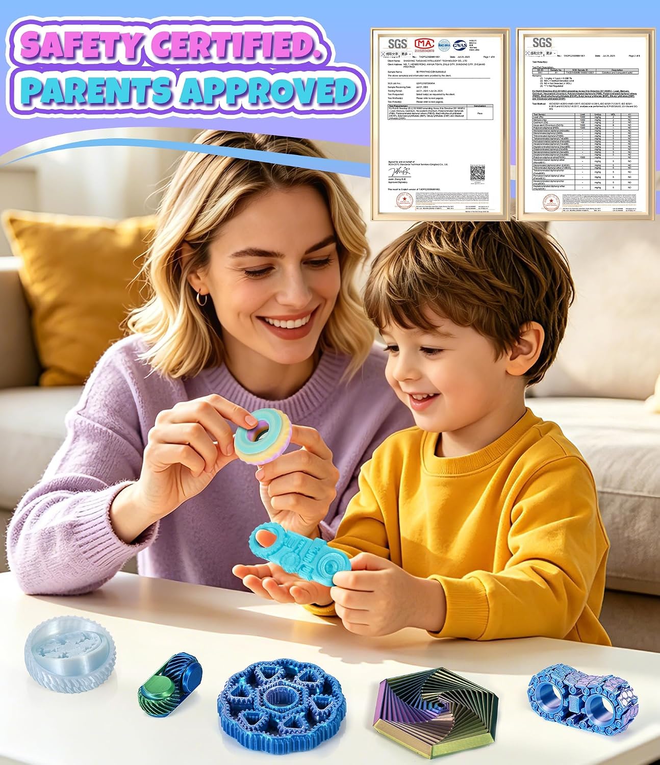7 Pack 3D Printed Kinetic Fidget Toys product image 5
