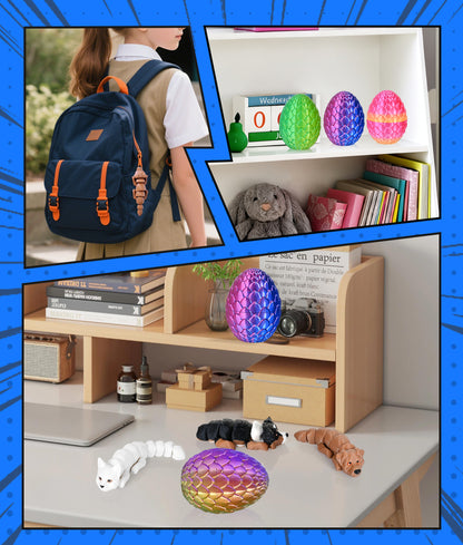 3PCS 3D Printed Dog Toys Mystery Box with Eggs