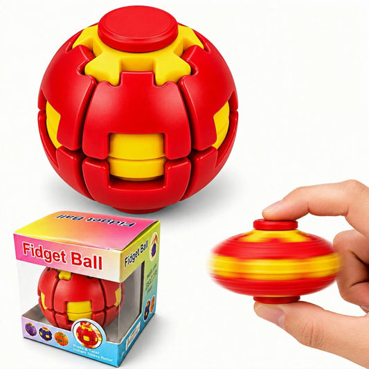 HelixCore 3D Printed Fidget Spinner Ball (Fireball Red)