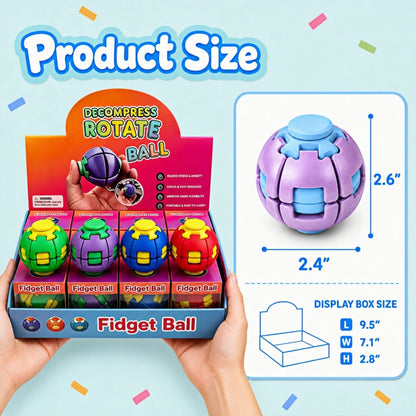 HelixCore fidget spinner ball product size and display box dimensions